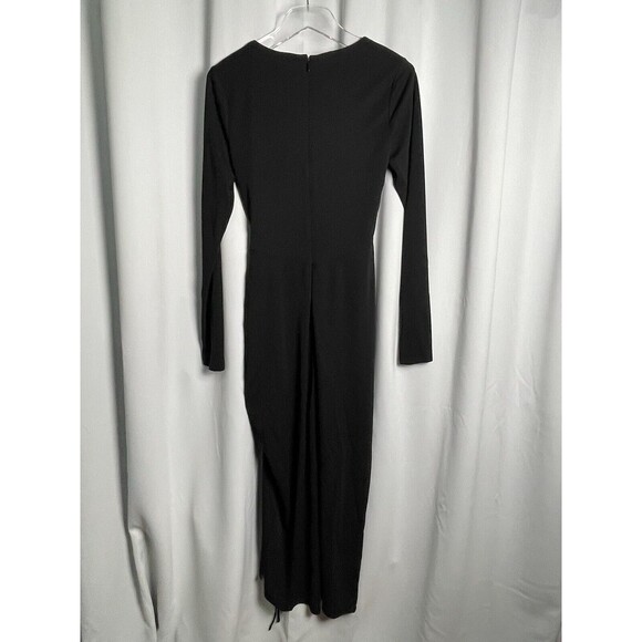 NICHOLAS Nadia Bandeau Halterneck Ruched Dress In Black Sz 6 New - Picture 6 of 9